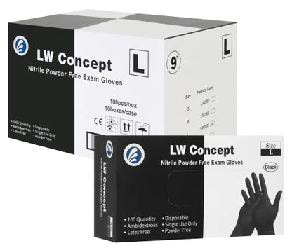 5mil Black Nitrile Gloves - Pallet